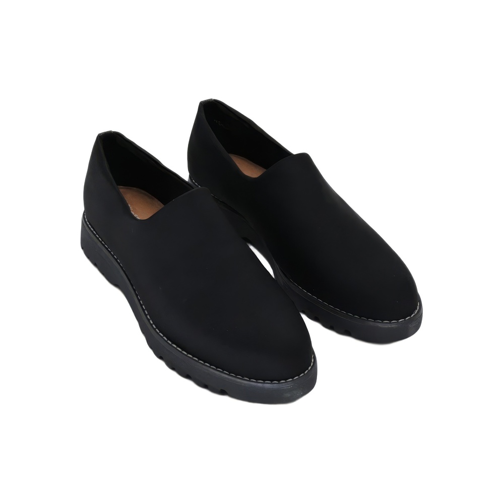 Easy Spirit Womens Hewitt 2 Black Textile Slip On Comfort Loafer Shoes Size 10M